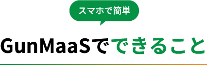 GunMaaSでできること